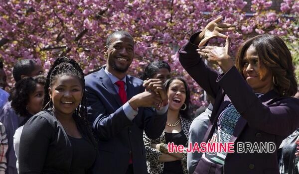 [Photos] First Lady Michelle Obama, Bow Wow Pop-Up At Howard University For College Tour