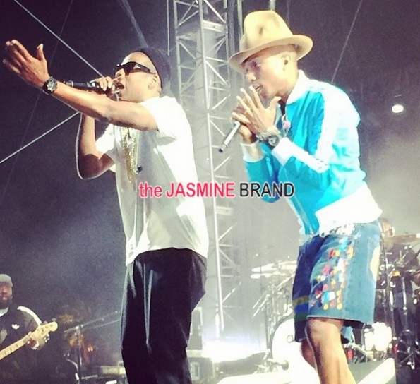 jay z-pharrell-celebrities-celebs-spotted at coachella 2014-the jasmine brand
