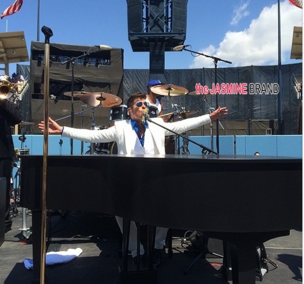 robin thicke-dodgers game 2014-the jasmine brand