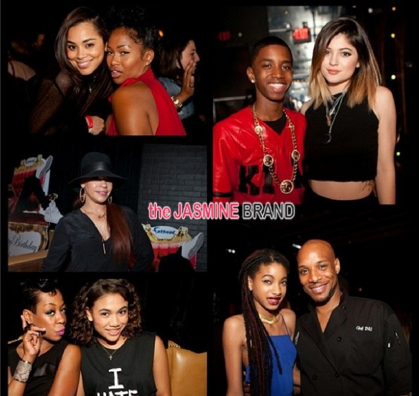 willow smith-faith evans-diddy-throws swervin 16th-birthday party-son christian combs-the jasmine brand