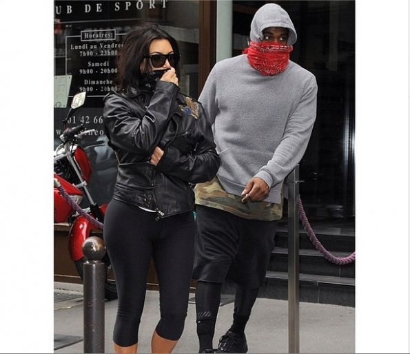 #TeamFitness Kanye West & Kim Kardashian Spend Final Pre-Wedding Days ...