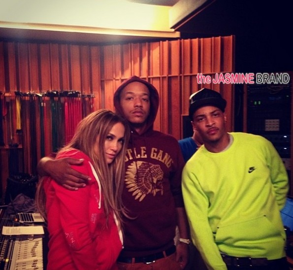 jlo-studio with rapper ti-the jasmine brand