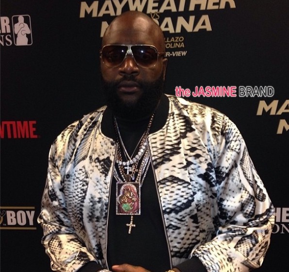 rick ross-celebs-mayweather vs Marcos Maidana fight 2014-the jasmine brand