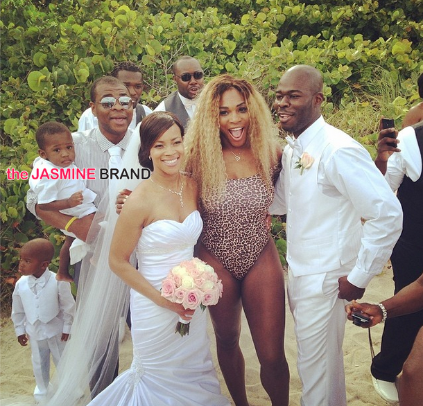 Hilarious! Serena Williams Crashes A Wedding In Her Leotard Swimsuit