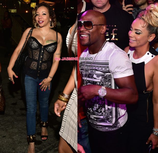 Floyd Mayweather Parties With New Girlfriend Doralie ‘Bad’ Medina + Tameka ‘Tiny’ Harris Attends