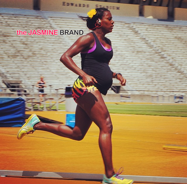 [Ovary Hustlin’] Olympian Alysia Montaño Competes In Race 8 Months Pregnant!