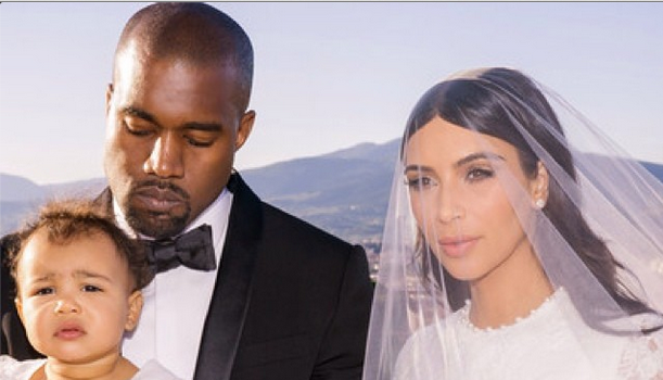 Look! Baby North West Steals The Show In New KimYe Wedding Photos