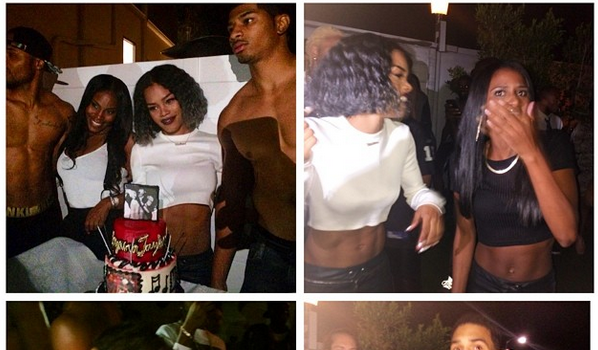Tisha Campbell, Chris Brown & Lil Mama Attend Teyana Taylor’s Listening Party