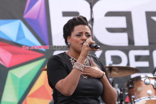 marsha ambrosius on stage BET Music Matters BET Experience Baldwin Hills 2014 the jasmine brand