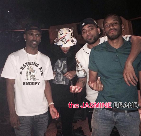 rihanna-studio session with big sean 2014-the jasmine brand