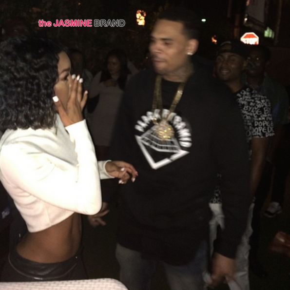 surprise chris brown teyana taylor listening party new single maybe 2014 the jasmine brand