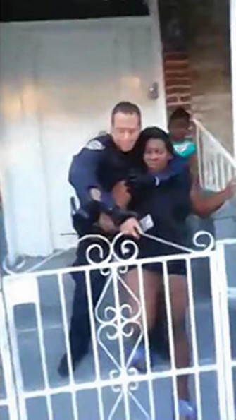 NYPD women in chokehold