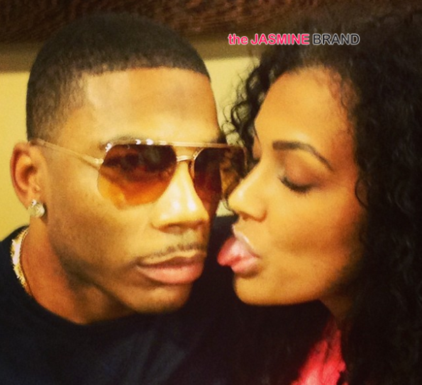 nelly and shantel jackson kissy face for instagram the jasmine brand