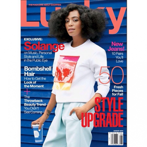 solange knowles covers lucky magazine the jasmine brand