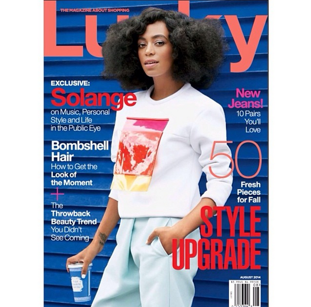 Solange Knowles Covers ‘Lucky Magazine’ Side Steps Elevator Scandal: ‘We all feel at peace.’