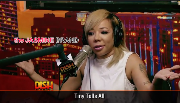 tameka tiny harris-address floyd mayweather sex comment at press confernce- dish nation-the jasmine brand