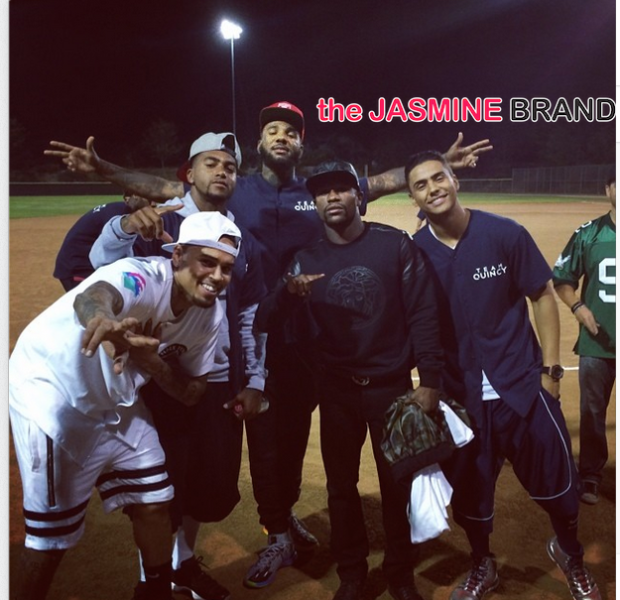Celebrity Kick Ball Game: Chris Brown, Game, Mayweather, Desean Jackson, Kylie Jenner Kick It For Charity