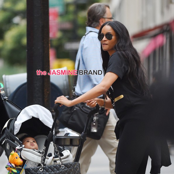 Ciara seen out for a late stroll with her son Future