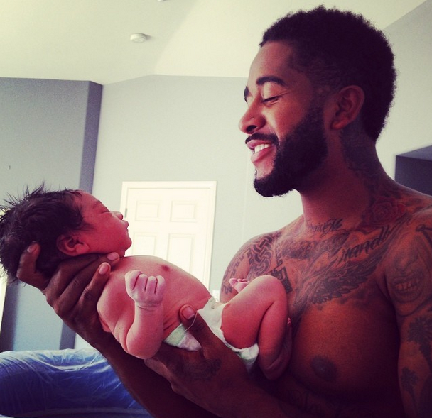 [Photos] Proud Papa! Singer Omarion Welcomes Baby Boy, Megaa