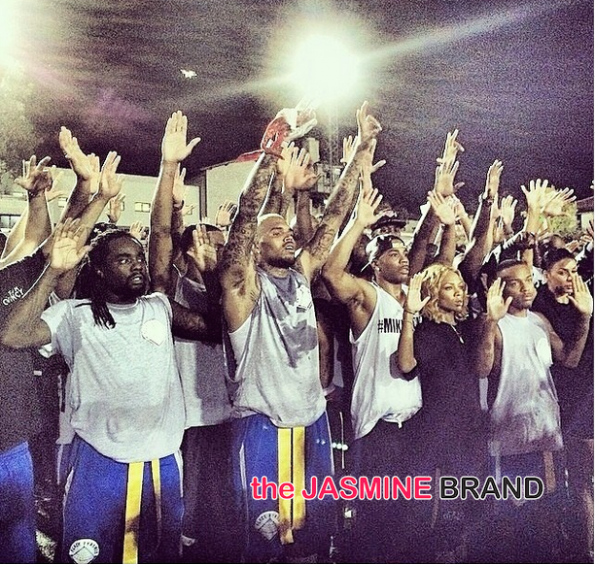 chris brown-quincy-flag football charity game 2014-the jasmine brand