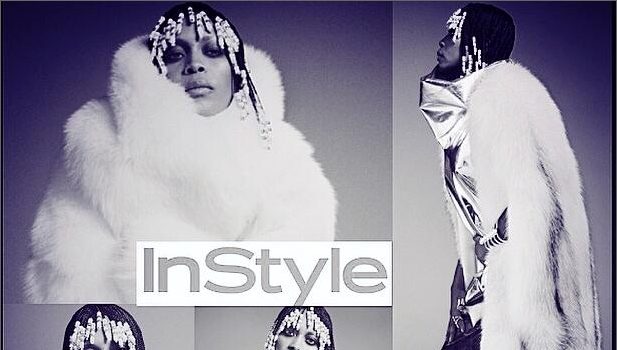 Erykah Badu Dons Beads, Fur & Attitude For ‘In Style’ Spread