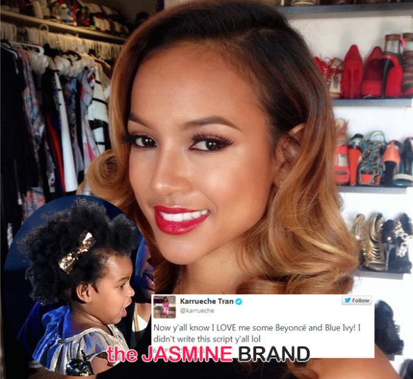 karrueche tran jokes about blue ivy hair 2014-the jasmine brand