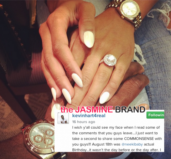 kevin hart defends proposal to enikko parrish-the jasmine brand