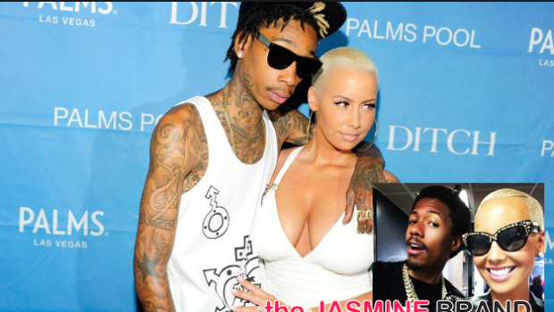 Finger Pointing: Amber Rose & Wiz Khalifa Accuse Both of Cheating, Nick Cannon Denies Involvement