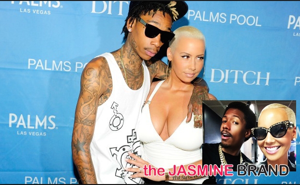 Finger Pointing: Amber Rose & Wiz Khalifa Accuse Both of Cheating, Nick Cannon Denies Involvement
