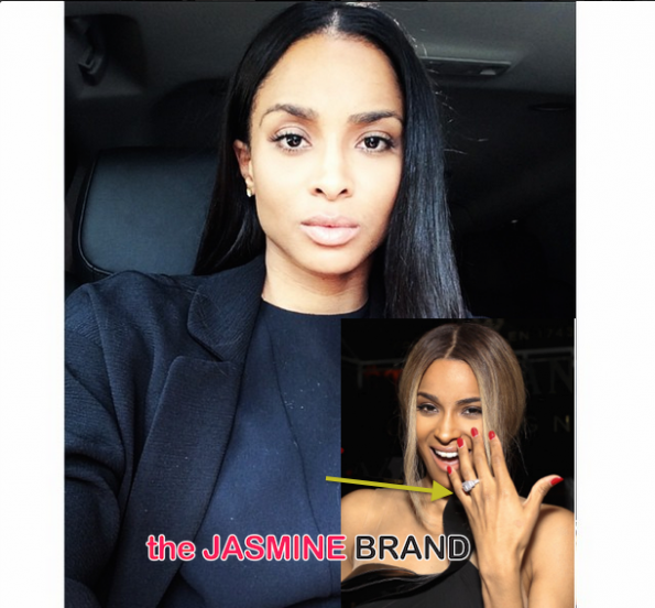 Ciara Returns Engagement Ring-the jasmine brand