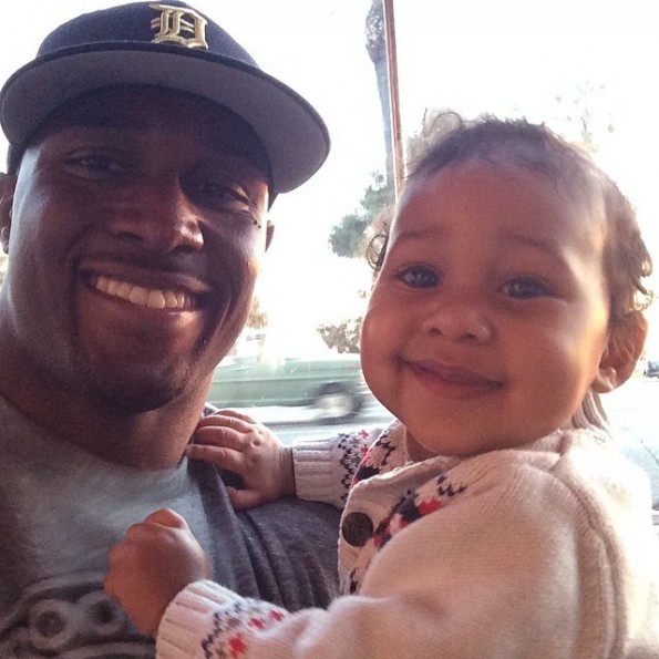 Reggie Bush and daughter