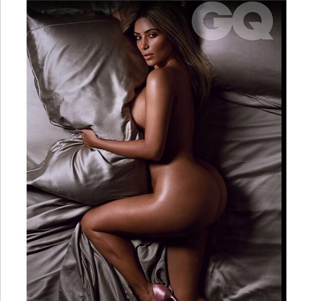 Fashionably Nude! Kim Kardashian Poses In Her Birthday Suit For British GQ Magazine