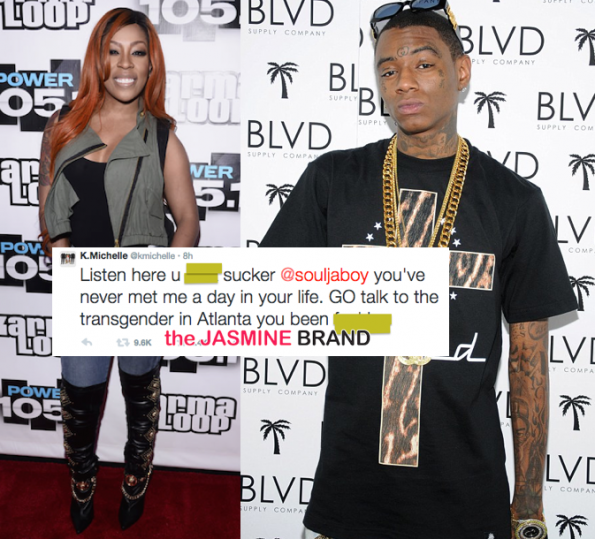 kmichelle and soulja boy-twitter beef-the jasmine brand