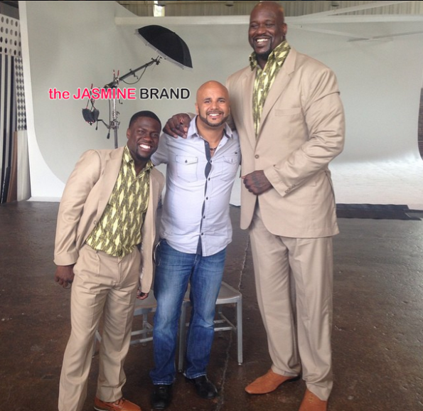 Kevin Hart and Shaq-shoot Twins for People-the jasmine brand