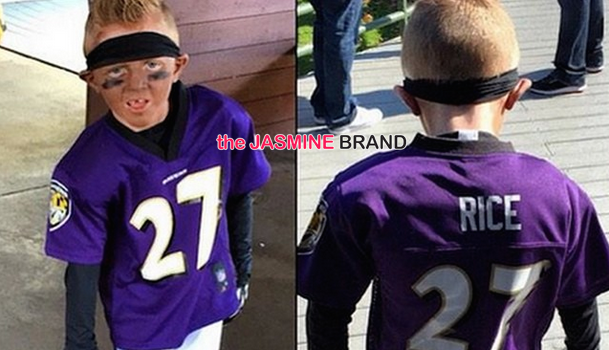 Funny or Nah? Kid Wears Ray Rice Costume, Imitating Domestic Violence Controversy