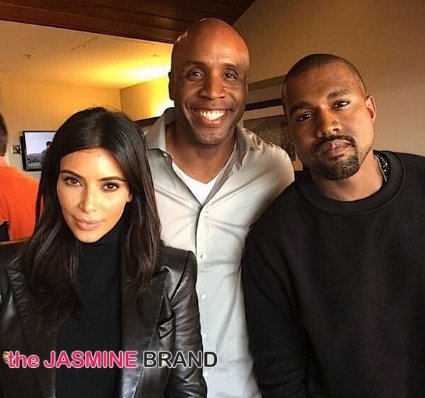 Kim Kardashian-Kanye West-Barry Bonds-world series-the jasmine brand