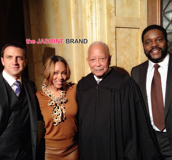 Meagan Good on set SVU-the jasmine brand