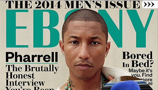 Pharrell Covers EBONY + Producer Wears New Trend, Men’s Eye Liner