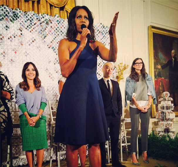 First Lady Michelle Obama Opens White House to Students for Fashion Workshop + Anna Wintour, Jason Wu, Naomi Campbell Lend Expertise