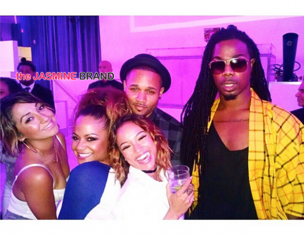 karrueche tran-Christina Milian birthday party supper club 2014-the jasmine brand