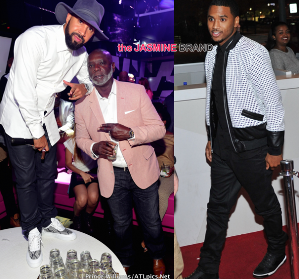 kenny burns-peter thomas-trey songz-party in atlanta-the jasmine brand