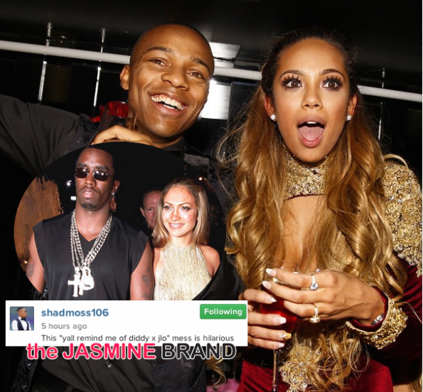 Bow Wow Shad Moss-Erica Mena-Compared to JLo Diddy-the jasmine brand