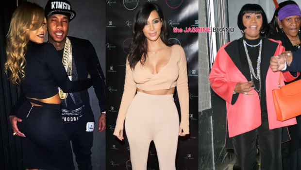 Kim Kardashian Supports Sister’s Extension Launch, Tyga Cozies Up to Drake’s Ex, Patti Labelle Hits NYC + Usher & Girlfriend, K.Michelle & Ashantia [Photos]