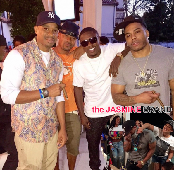 Duane Martin-Columbus Short-Nelly 40th Birthday Party-the jasmine brand