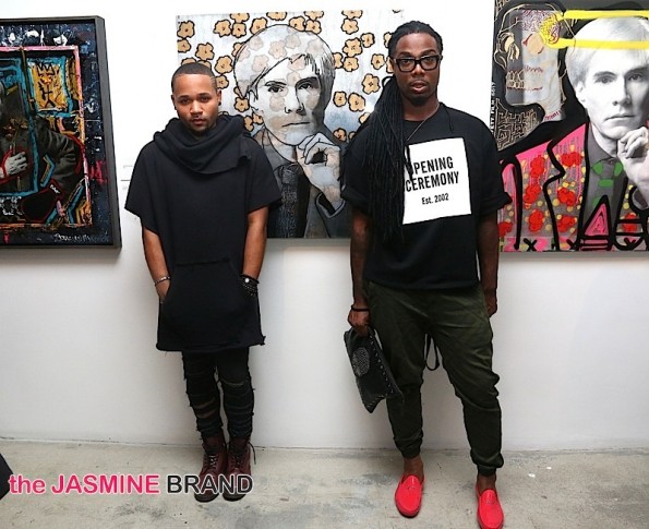 Karen Bystedt Collaborations with Chris Brown at Andy Goes Street Art Show on November 15, 2014