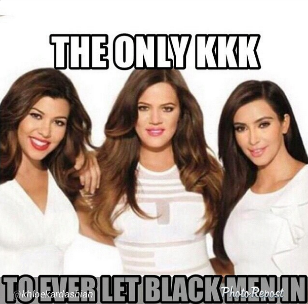 Funny or Offensive? Khloe Kardashian’s Ku Klux Klan Meme Garnes Mixed Reactions