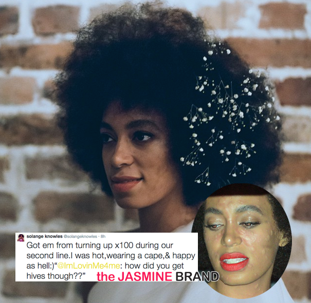 Solange Addresses Awkward Hives Moment, Shares Adorable Dance With Son Juelz