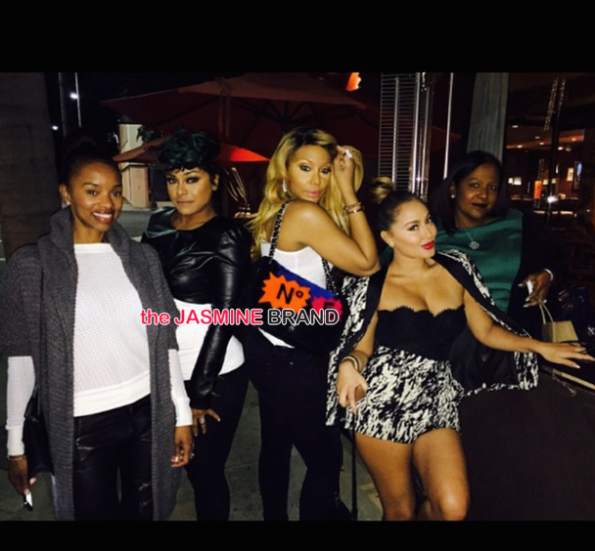 Tamar Braxton With Girlfriends-Adrienne Bailon-April Daniels-the jasmine brand