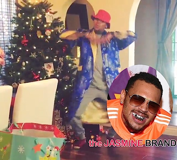 Chris Brown, Justin Bieber, Lil Mama Dance-Off For Instagram #ChristmasChallenge [VIDEO]