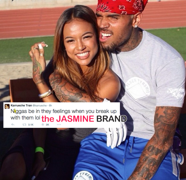 Chris Brown Announces Split With Girlfriend Karrueche Tran: F**k that b*tch! [VIDEO]